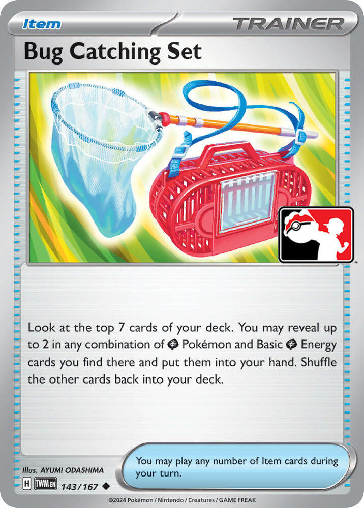 Bug Catching Set 143/167 card from Prize Pack Series Cards