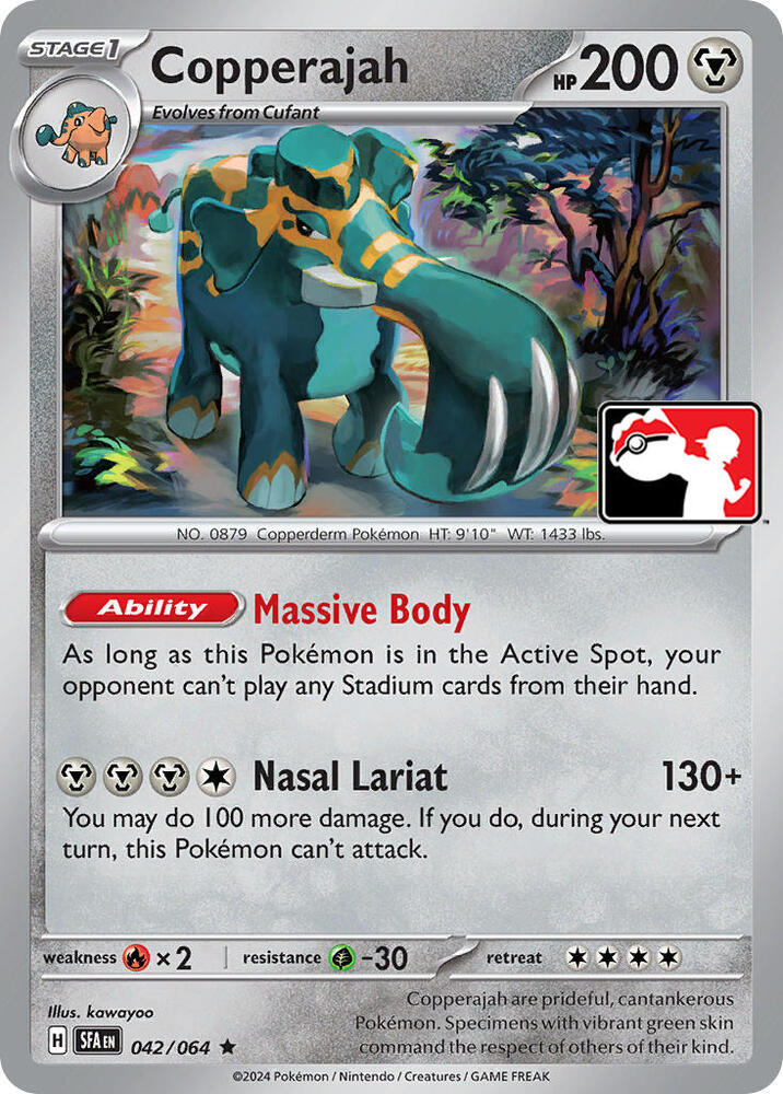 Copperajah 042/064 card from Prize Pack Series Cards