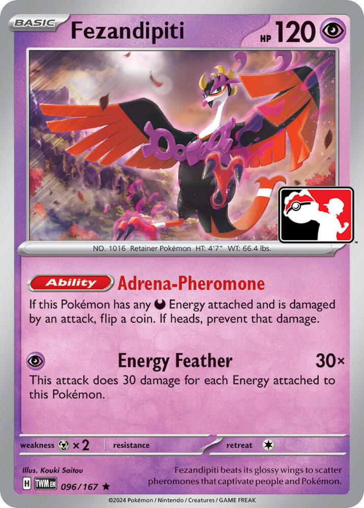Fezandipiti 096/167 card from Prize Pack Series Cards