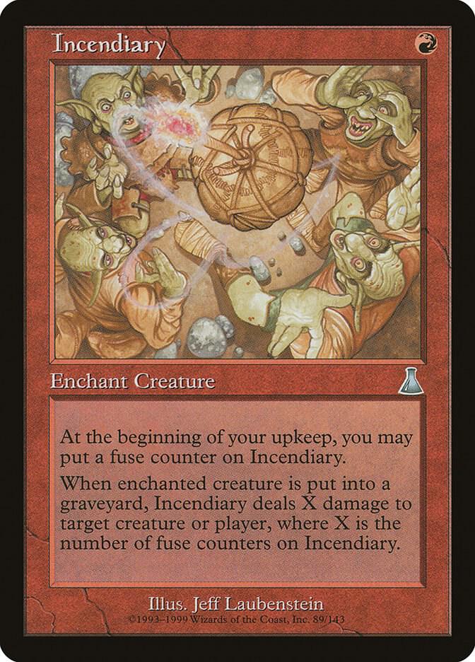 Incendiary 89 card from Urza's Destiny