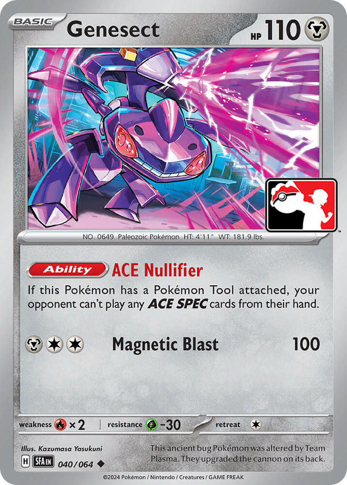 Genesect 040/064 card from Prize Pack Series Cards