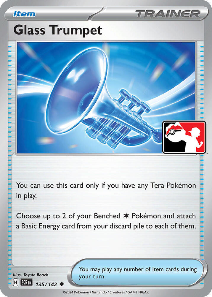 Glass Trumpet 135/142 card from Prize Pack Series Cards