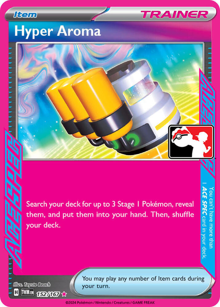 Hyper Aroma 152/167 card from Prize Pack Series Cards