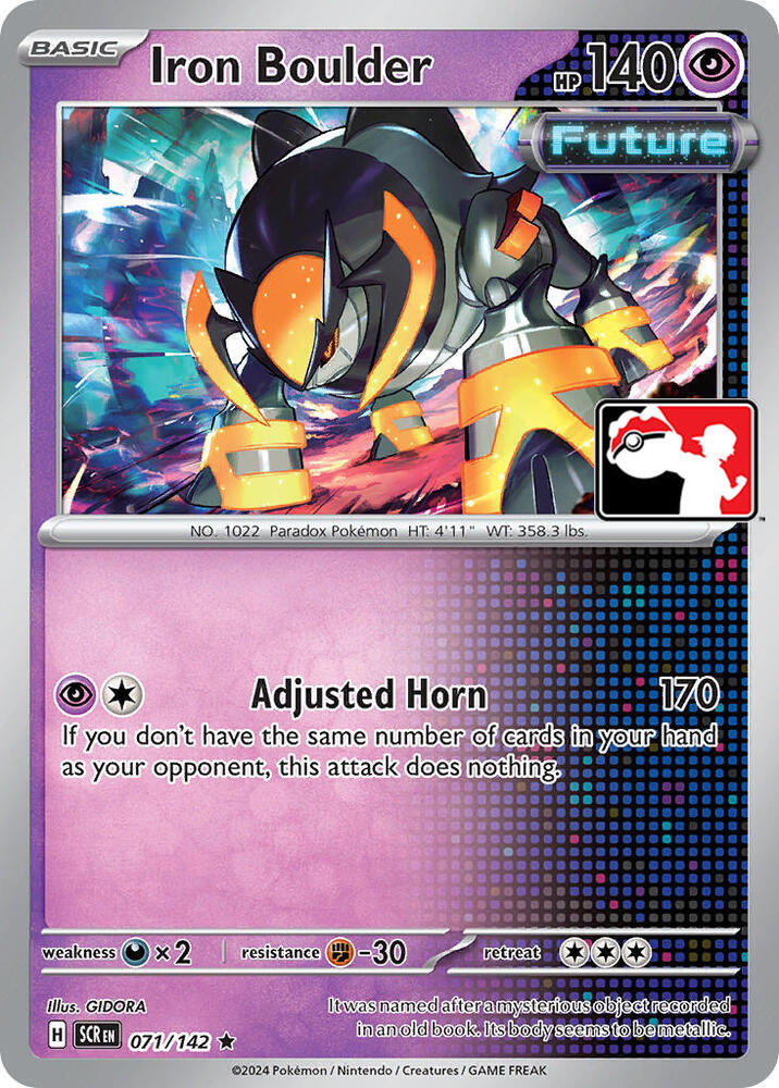 Iron Boulder 071/142 card from Prize Pack Series Cards