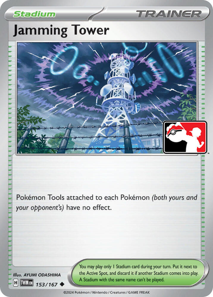 Jamming Tower 153/167 card from Prize Pack Series Cards