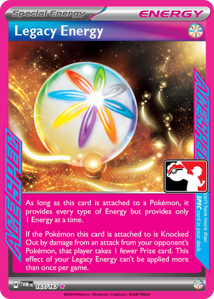 Legacy Energy 167/167 card from Prize Pack Series Cards