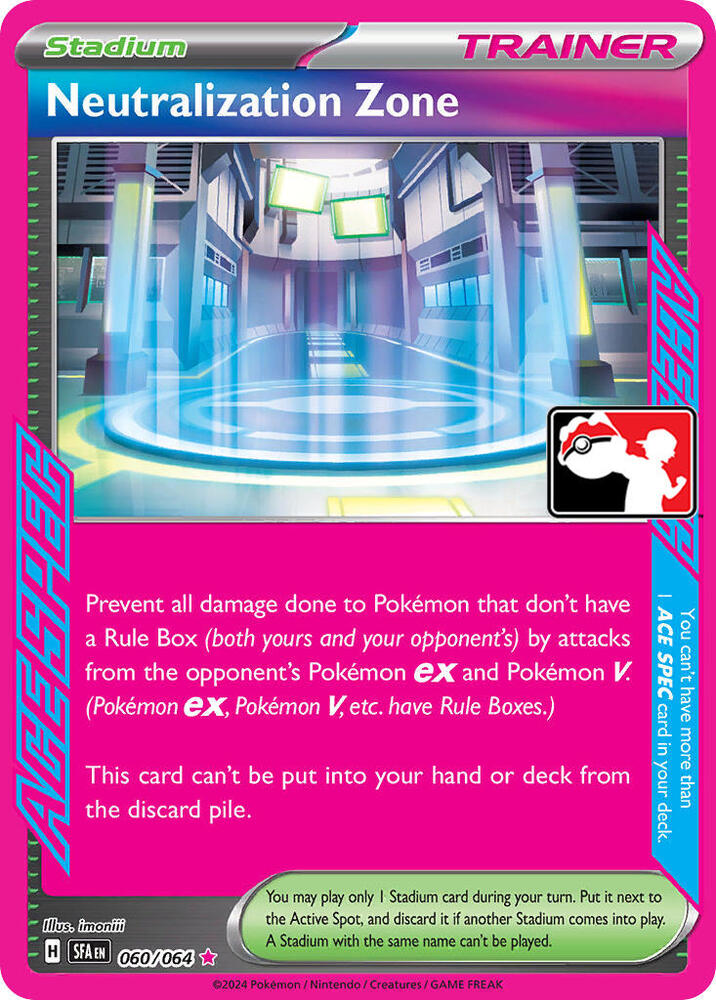 Neutralization Zone 060/064 card from Prize Pack Series Cards
