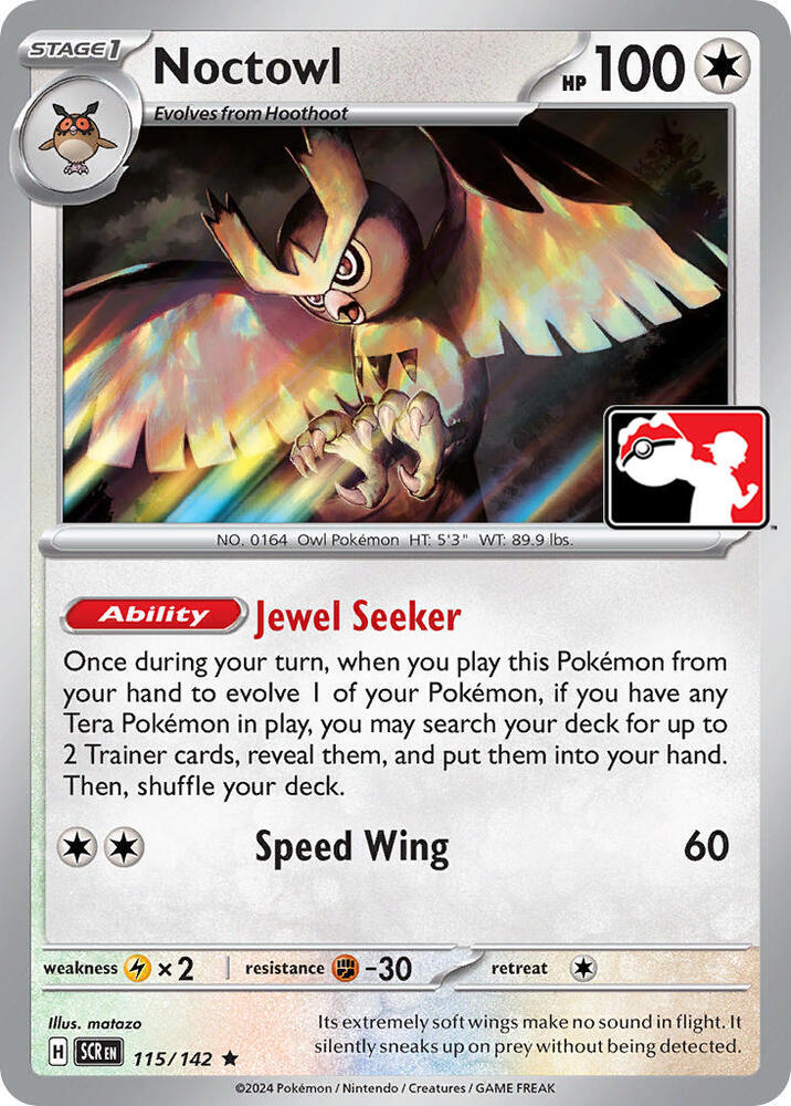 Noctowl 115/142 card from Prize Pack Series Cards