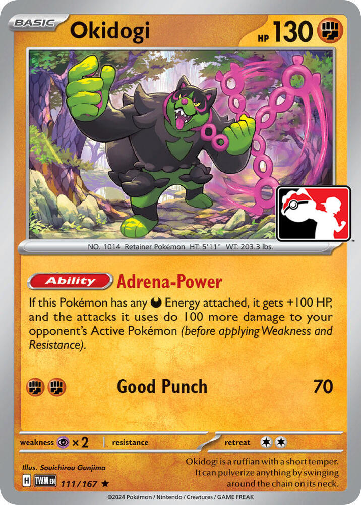 Okidogi 111/167 card from Prize Pack Series Cards
