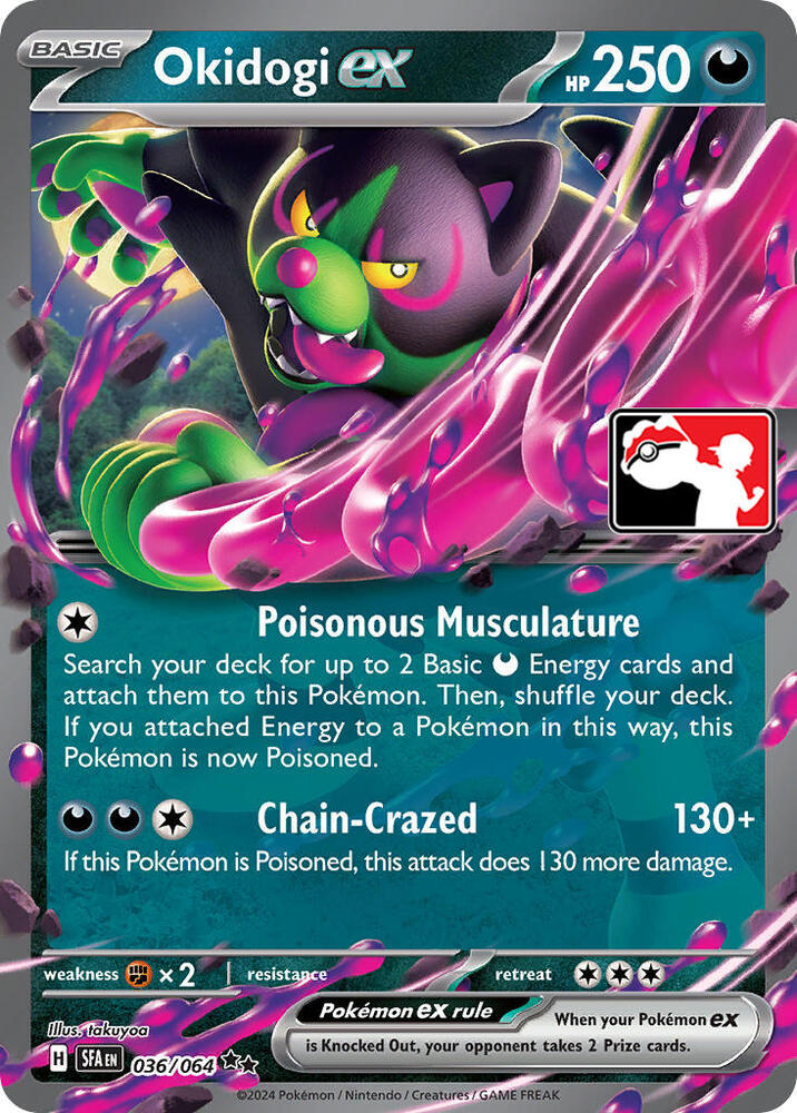 Okidogi ex 036/064 card from Prize Pack Series Cards