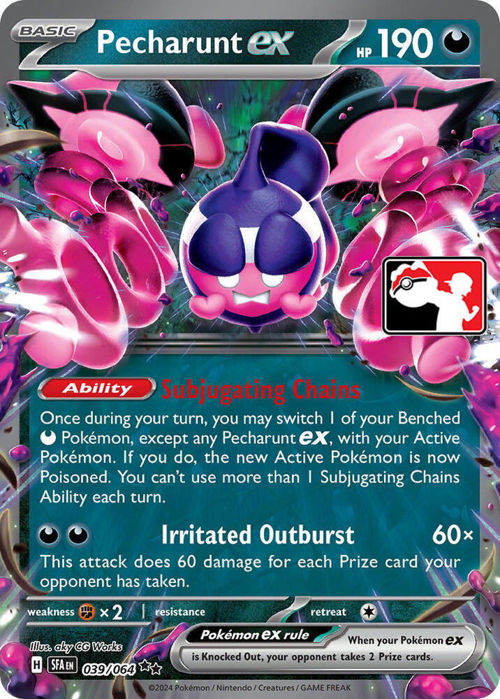 Pecharunt ex 039/064 card from Prize Pack Series Cards