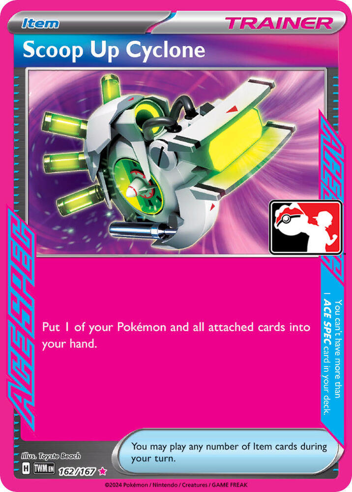 Scoop Up Cyclone 162/167 card from Prize Pack Series Cards