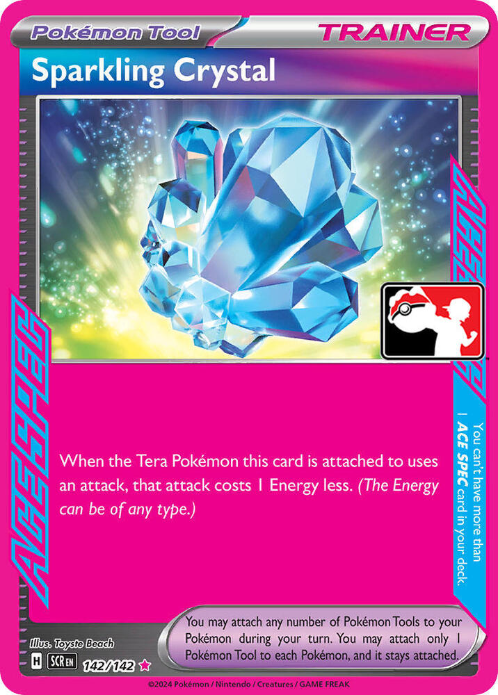 Sparkling Crystal 142/142 card from Prize Pack Series Cards