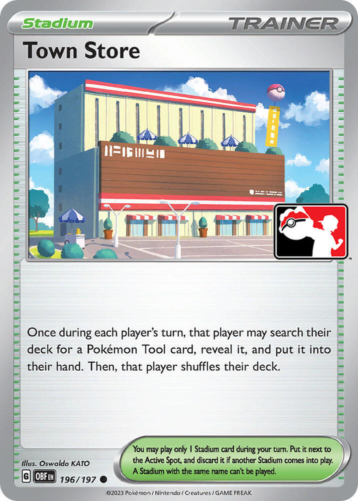 Town Store 196/197 card from Prize Pack Series Cards