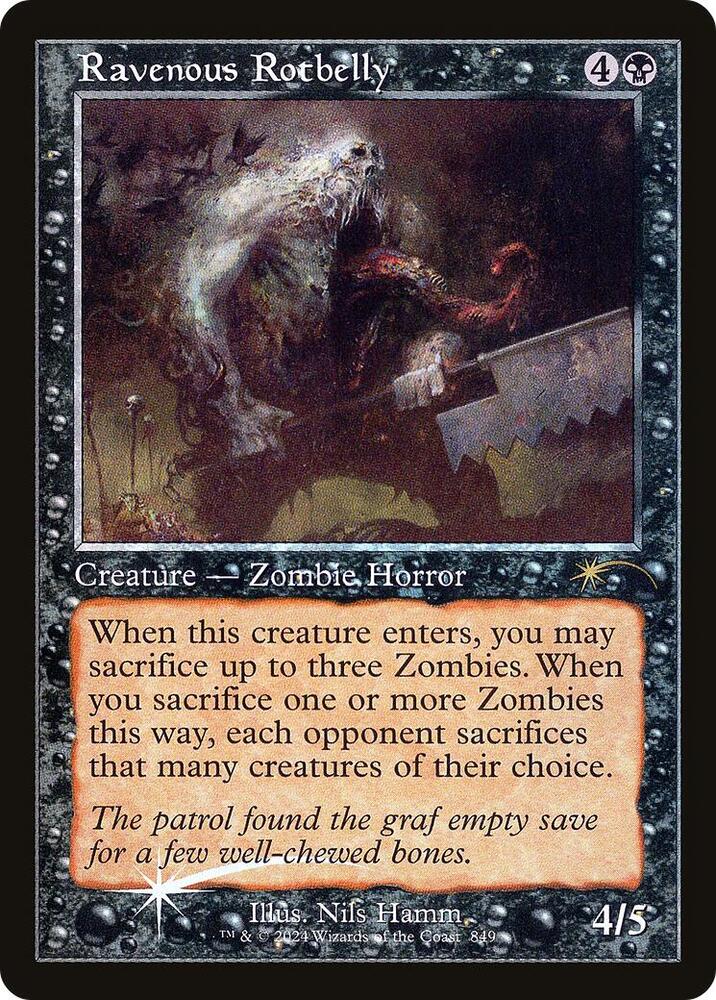Ravenous Rotbelly (Retro Frame) 849 card from Secret Lair Drop Series