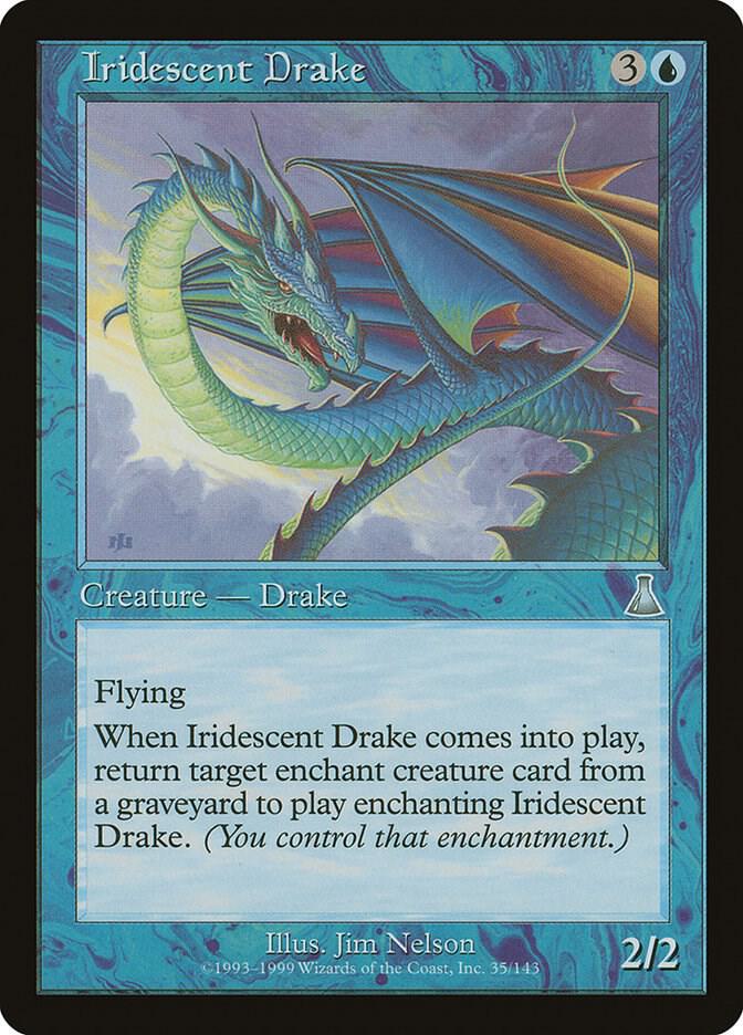 Iridescent Drake 35 card from Urza's Destiny