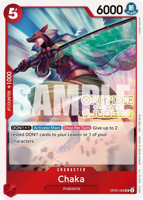 Chaka (Judge Pack Vol. 5) OP05-008 card from One Piece Promotion Cards