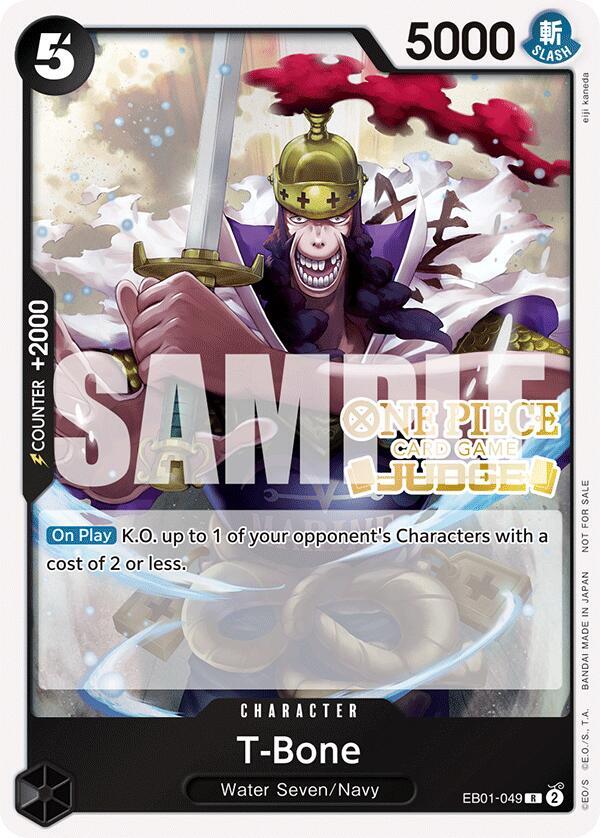 T-Bone (Judge Pack Vol. 5) EB01-049 card from One Piece Promotion Cards