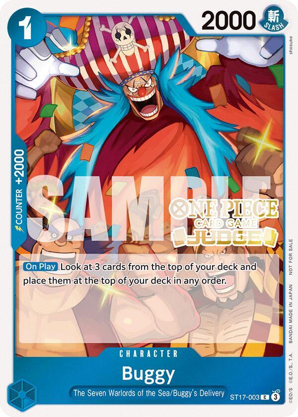 Buggy (Judge Pack Vol. 5) ST17-003 card from One Piece Promotion Cards