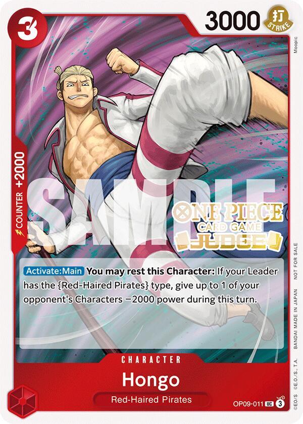 Hongo (Judge Pack Vol. 5) OP09-011 card from One Piece Promotion Cards