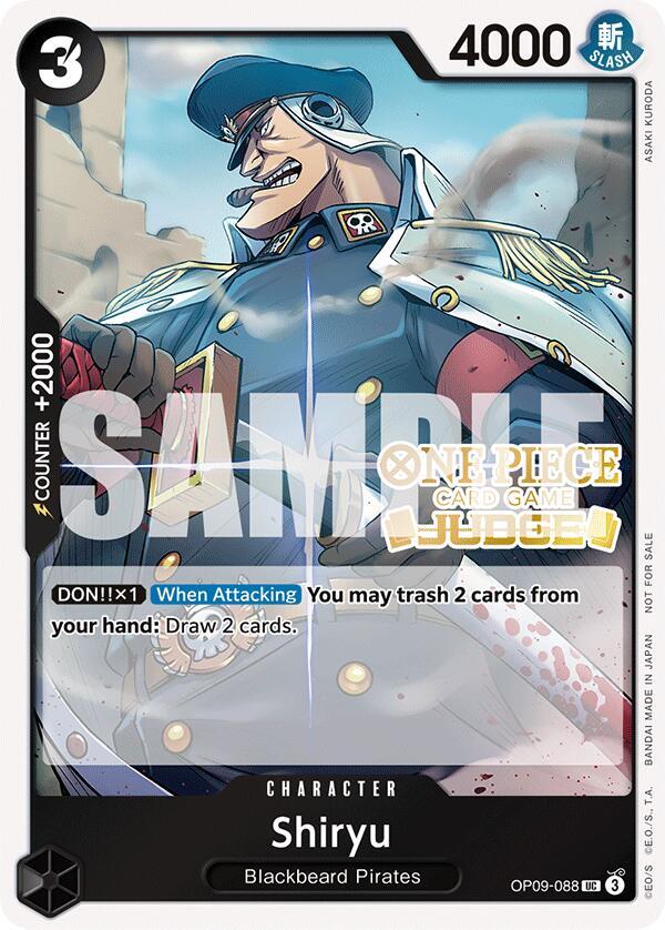 Shiryu (Judge Pack Vol. 5) OP09-088 card from One Piece Promotion Cards