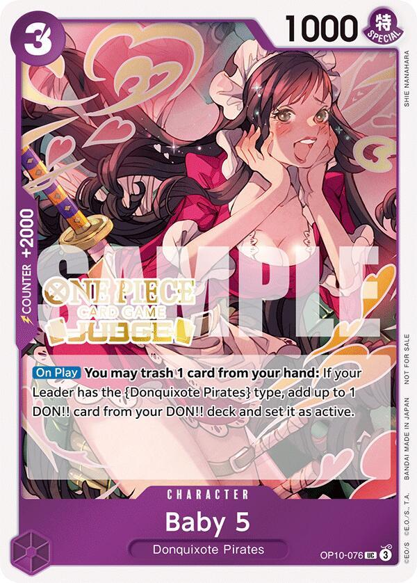 Baby 5 (Judge Pack Vol. 5) OP10-076 card from One Piece Promotion Cards