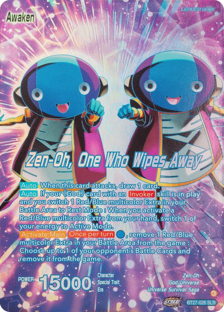 Zen-Oh // Zen-Oh, One Who Wipes Away (SLR) BT27-026 card from History of Z