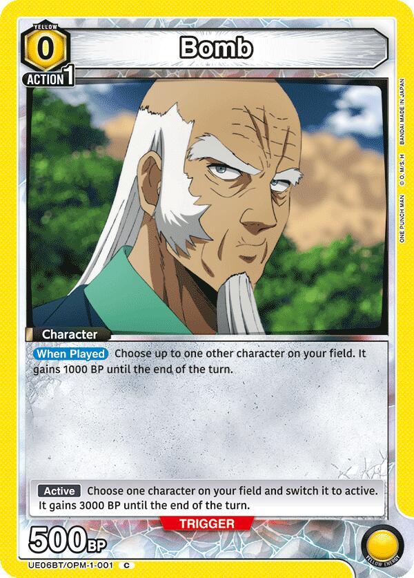 Bomb UE06BT/OPM-1-001 card from UE06BT: One Punch Man