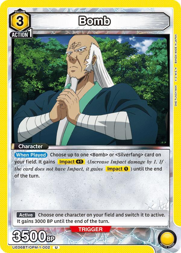Bomb UE06BT/OPM-1-002 card from UE06BT: One Punch Man
