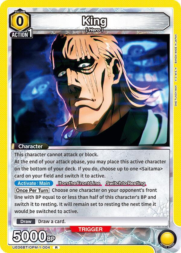King UE06BT/OPM-1-004 card from UE06BT: One Punch Man