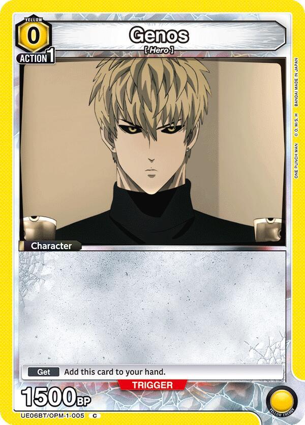 Genos UE06BT/OPM-1-005 card from UE06BT: One Punch Man