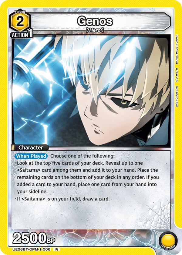 Genos UE06BT/OPM-1-006 card from UE06BT: One Punch Man