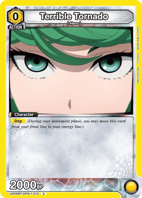 Terrible Tornado UE06BT/OPM-1-012 card from UE06BT: One Punch Man