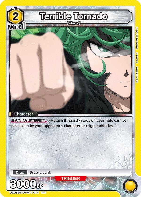 Terrible Tornado UE06BT/OPM-1-014 card from UE06BT: One Punch Man