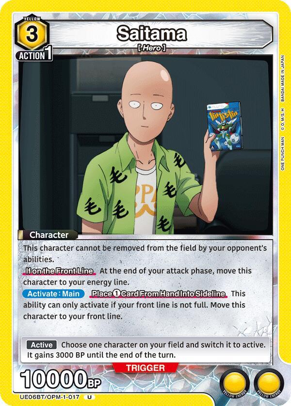 Saitama UE06BT/OPM-1-017 card from UE06BT: One Punch Man