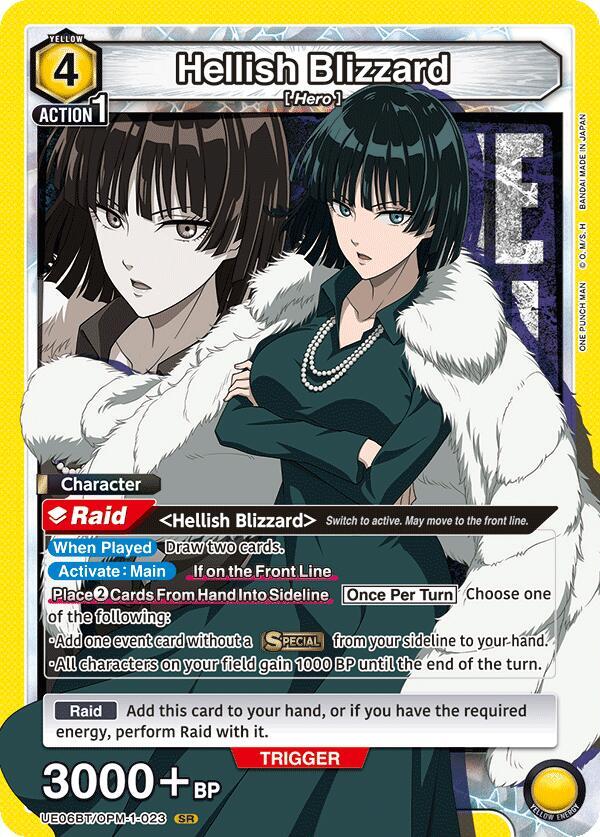 Hellish Blizzard UE06BT/OPM-1-023 card from UE06BT: One Punch Man