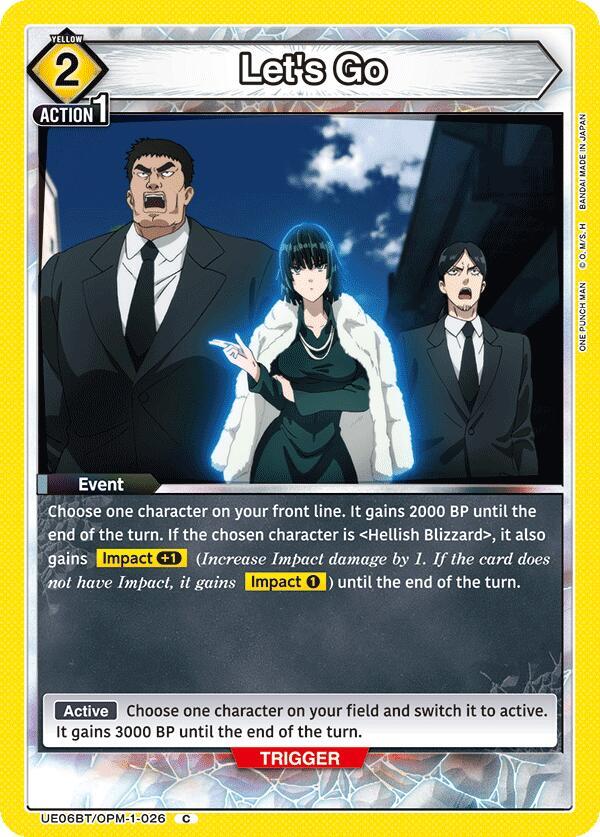 Let's Go UE06BT/OPM-1-026 card from UE06BT: One Punch Man