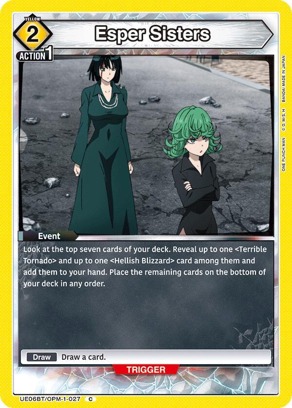 Esper Sisters UE06BT/OPM-1-027 card from UE06BT: One Punch Man