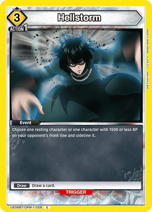 Hellstorm UE06BT/OPM-1-028 card from UE06BT: One Punch Man