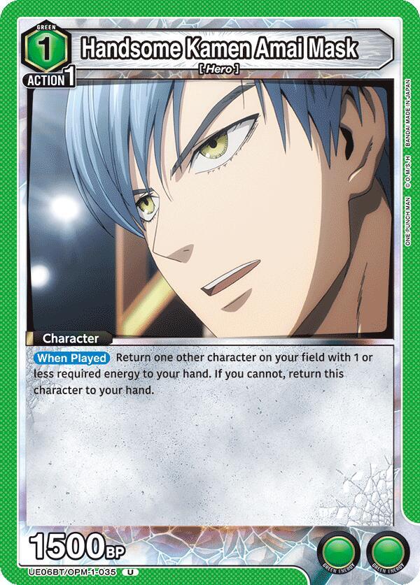 Handsome Kamen Amai Mask UE06BT/OPM-1-035 card from UE06BT: One Punch Man