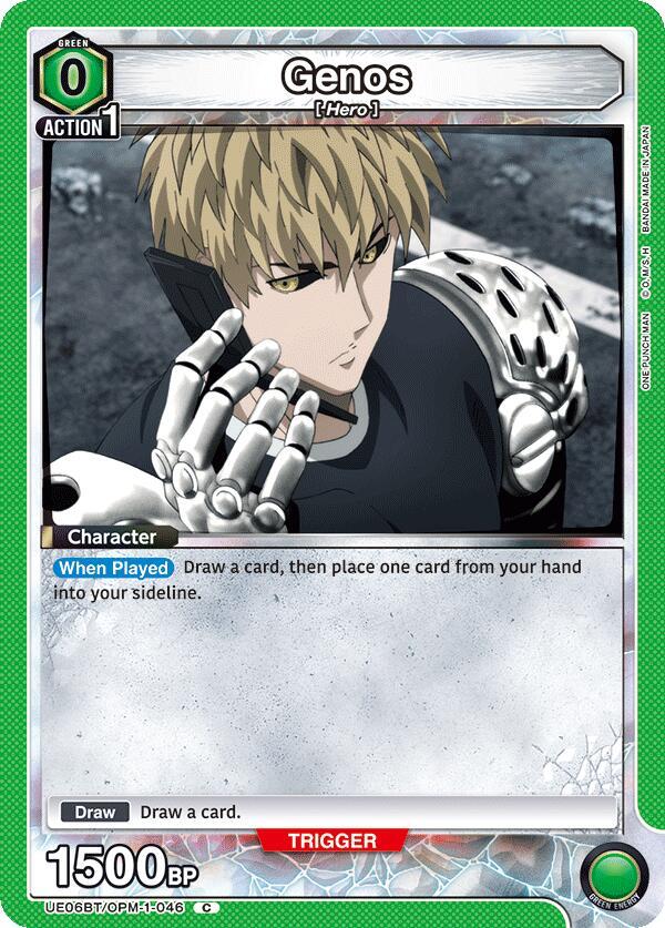Genos UE06BT/OPM-1-046 card from UE06BT: One Punch Man