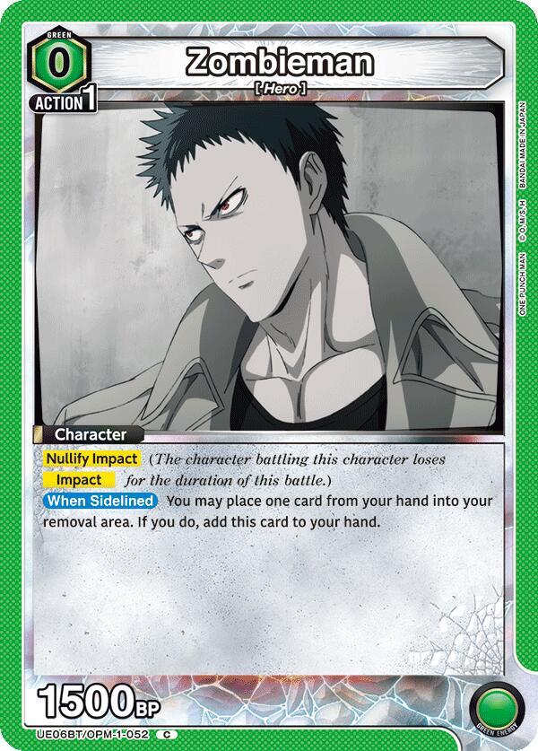 Zombieman UE06BT/OPM-1-052 card from UE06BT: One Punch Man