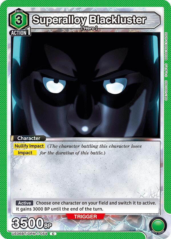 Superalloy Blackluster UE06BT/OPM-1-054 card from UE06BT: One Punch Man