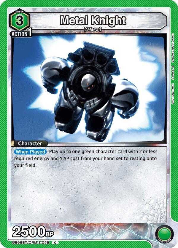 Metal Knight UE06BT/OPM-1-059 card from UE06BT: One Punch Man