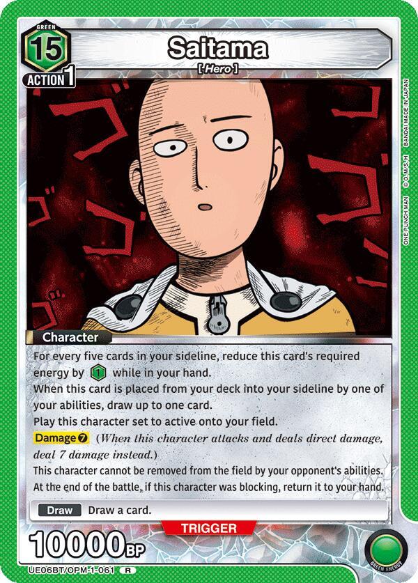 Saitama UE06BT/OPM-1-061 card from UE06BT: One Punch Man