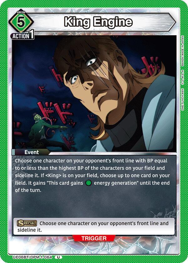 King Engine UE06BT/OPM-1-064 card from UE06BT: One Punch Man
