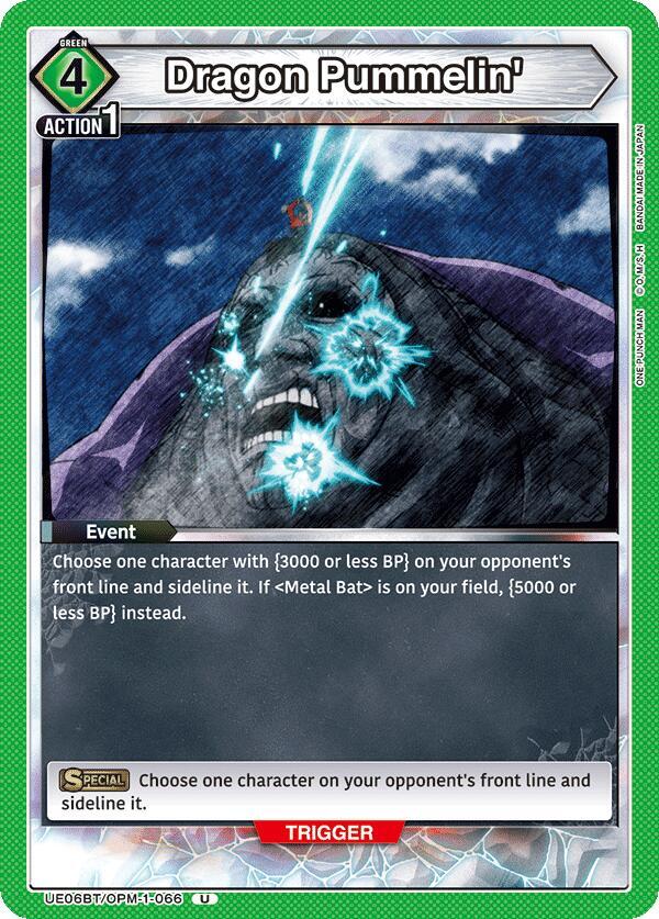 Dragon Pummelin' UE06BT/OPM-1-066 card from UE06BT: One Punch Man