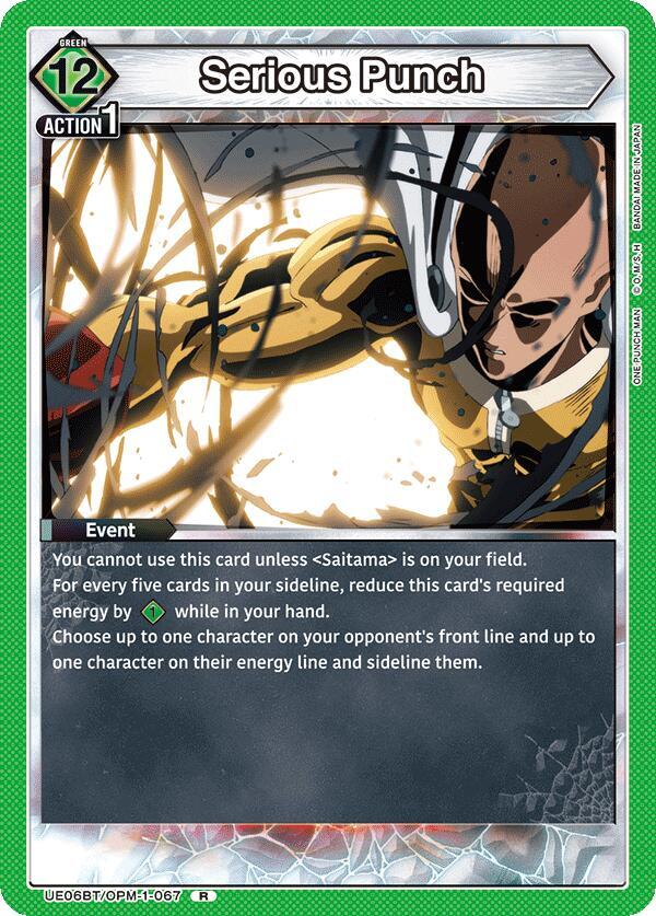 Serious Punch UE06BT/OPM-1-067 card from UE06BT: One Punch Man
