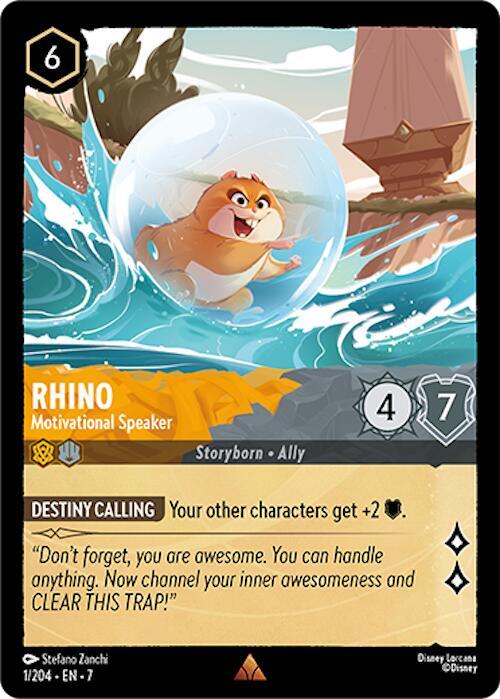 Rhino - Motivational Speaker 1/204 card from Archazia's Island