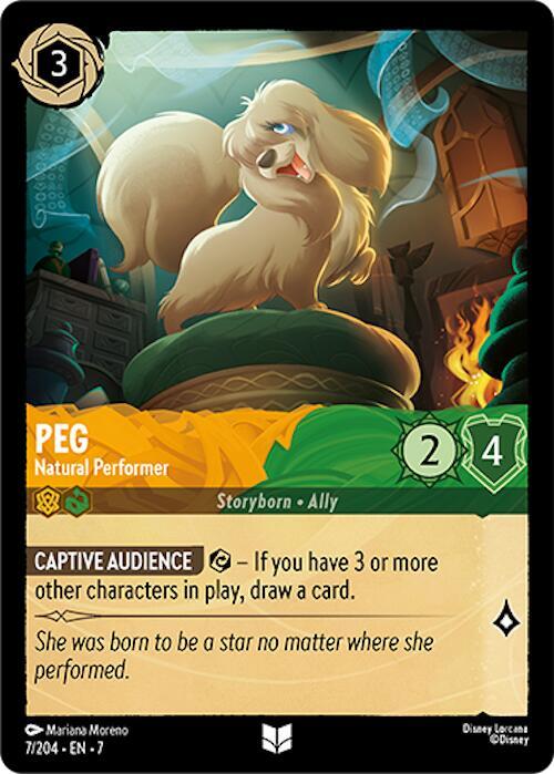 Peg - Natural Performer 7/204 card from Archazia's Island